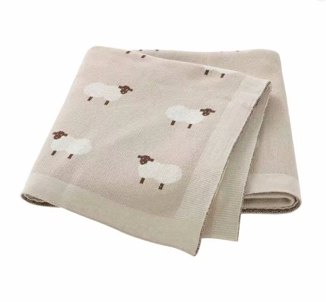 Couverture fine en coton bébé - Petit mouton