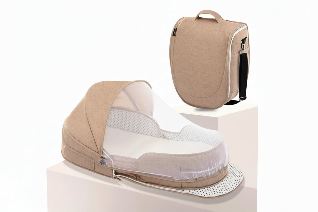 Berceau de transport bébé avec moustiquaire