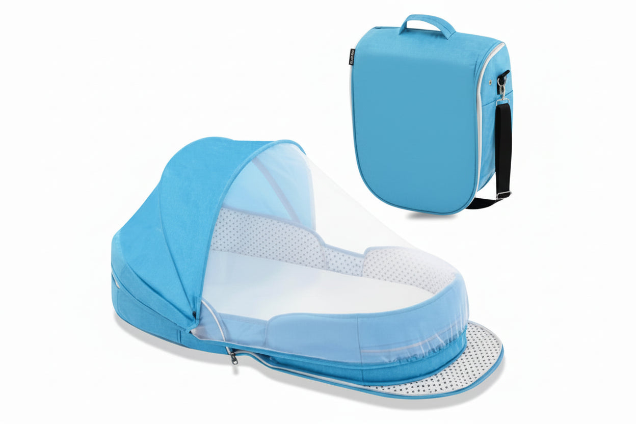 Berceau de transport bébé avec moustiquaire