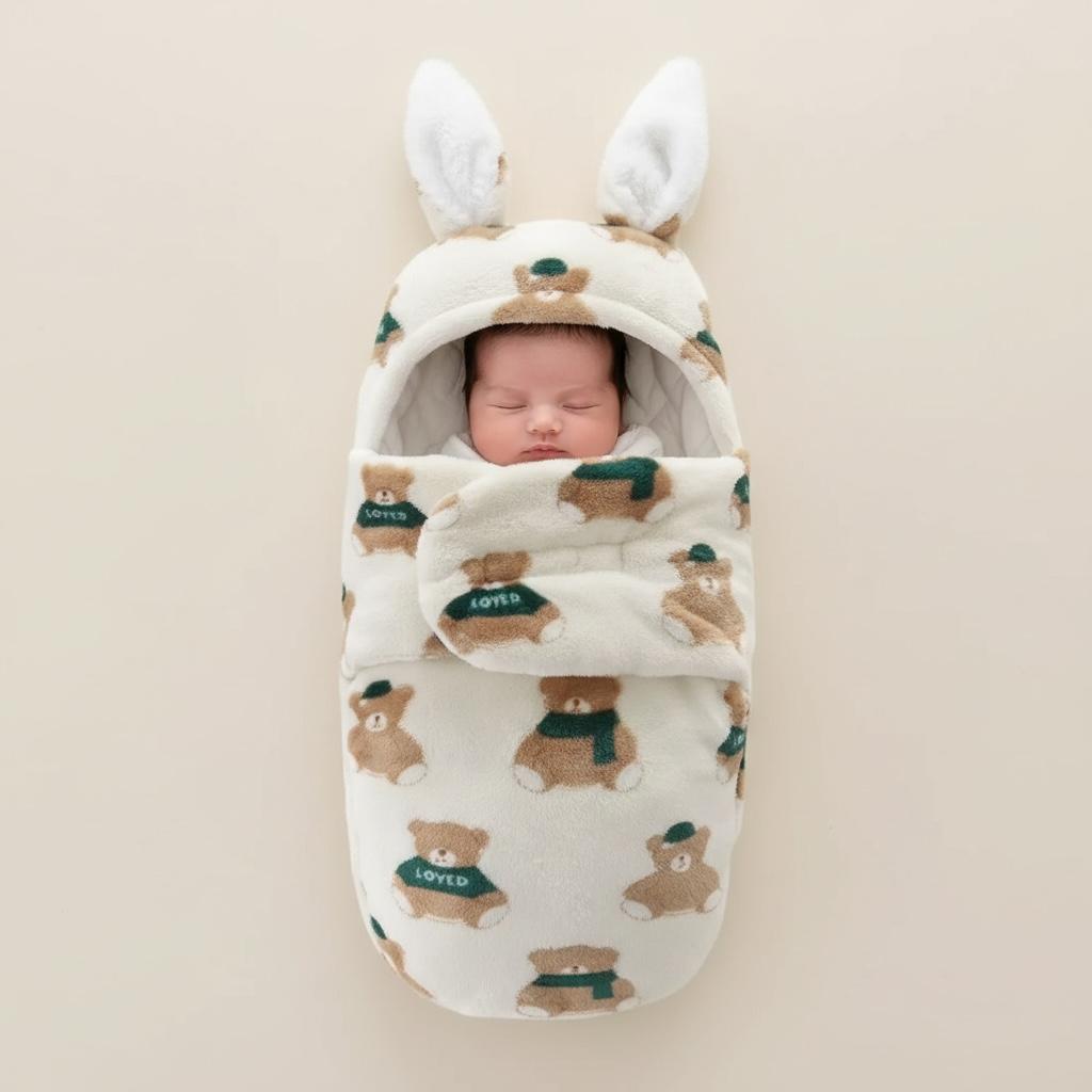 Nid d’ange bébé ourson - Scratch