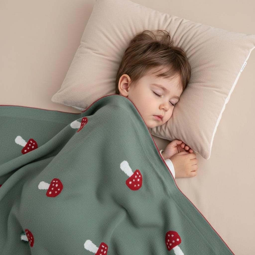 Couverture bébé - Petit champignon